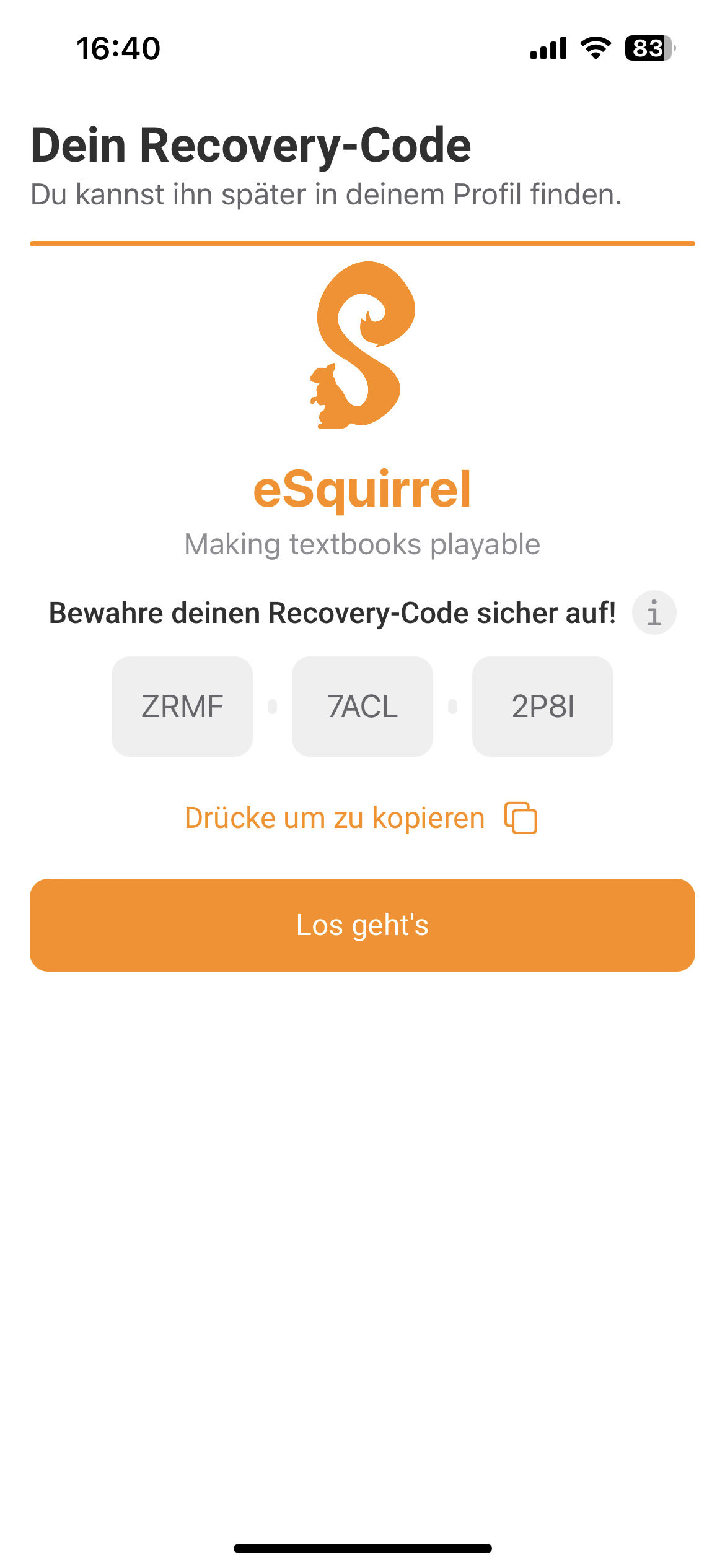 Recovery-Code