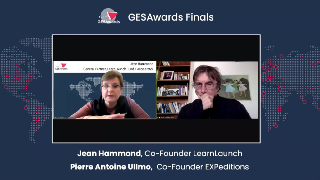 Jean Hammond, Co-Founder LearnLaunch und Pierre Antoine Ullmo, Co-Founder ExPeditions